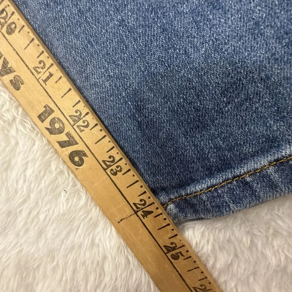 Anthropologie The Kenna High Rise Heritage Barrel Jeans w Hearts by Pilcro Sz 31 - Picture 6 of 15